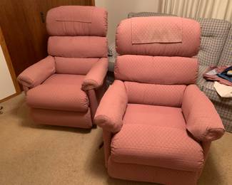 2 recliners. One still available.
One with swivel base - SOLD. 