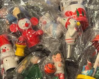 Vintage Wooden Made in Taiwan ornaments 