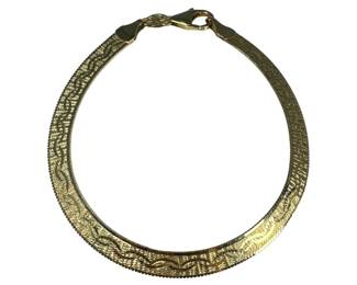 14kt Yellow Gold Italian Herringbone Bracelet