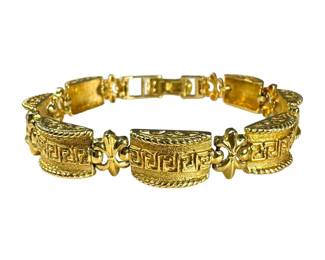 14kt Yellow Gold Heavy Roman Link Bracelet