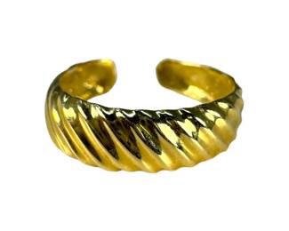14kt Yellow Gold Scalloped Toe Ring