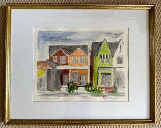 Cathy Tyler 21" x 17" "Carytown Fresh" watercolor
