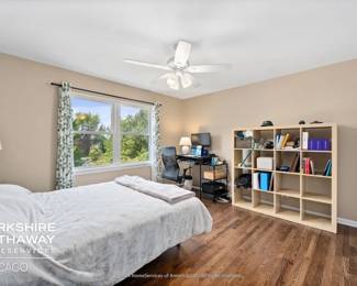 2nd Bedroom with Office Shelves and Workstation.