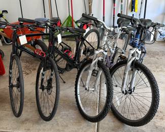 4 Bikes: 2 Fuji Absolute 1.9 Road Bikes and 2 Giant Boulder Mountain Bikes