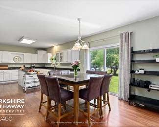 Kitchen and Counter Height Dining Table with 8 Counter Height Stools