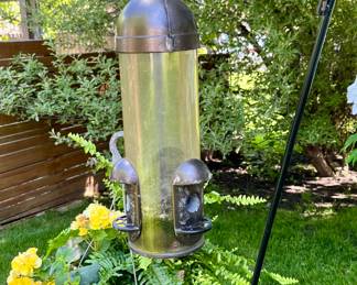 We have a Great Selection of Beautiful Potted Flowers, Shepherd Hooks, Bird Bath and Planters.