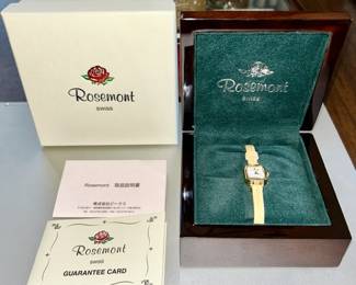 Rosemont women's watch in original box and with paperwork!  Worn very little!