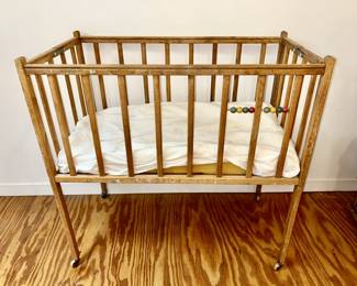 Vintage crib, great for photo shoots, etc.