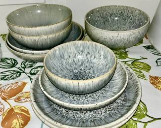 Denby, England plates, bowls