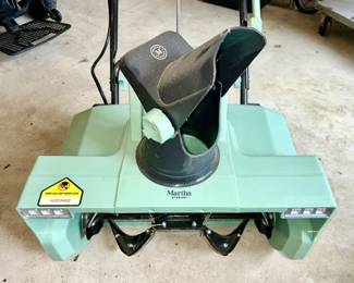 Martha Stewart electric snowblower (front view)