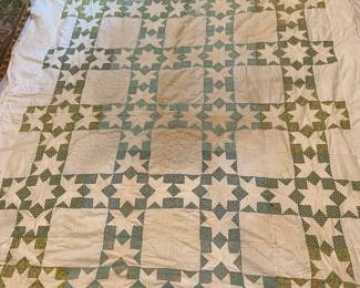 Unfinished vintage quilt