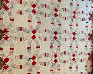 Vintage wedding ring quilt