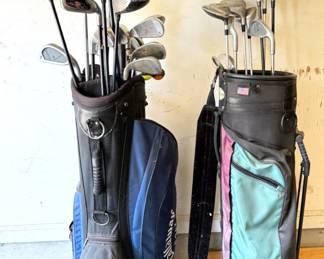 Callaway, Wilson, MacGregor More Golf Clubs W Two Bags