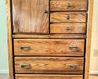Vintage Tall Wooden Dresser
