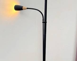 Black IKEA Floor Lamp with Foot Switch