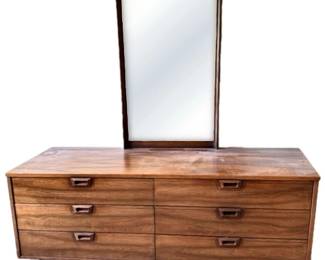 MCM Wood Dresser Mirror 
