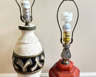 Two Decorative Table Lamps