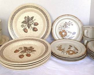 Homer Laughlin Dinner Plates And Dessert Plates And Baroque Autumn Fair Dishes 