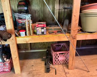 Outside storage building - Miscellaneous & vintage Coleman milk crate