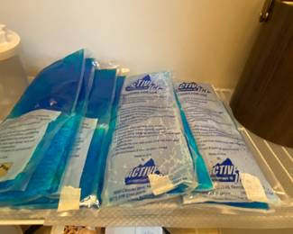 Blue ice freezer bags