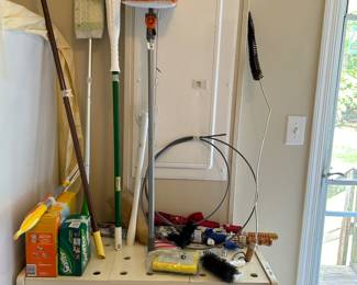 Cleaning items and cart