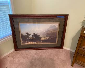 Large picture- framed,  matted and under glass - very nice