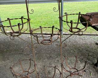 Vintage iron  plant stand, sturdy