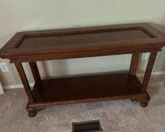 Large wood Sofa table