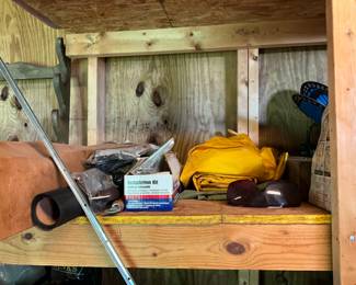 Outside storage building 