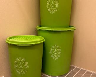 Tupperware vintage canister set