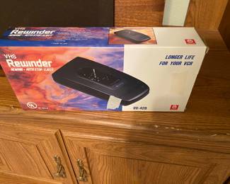 VHS rewinder in original box 