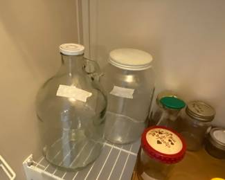 Large jar with handle and large storage har