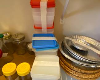 Plastic storage containers