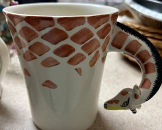 Pier One giraffe coffee cup