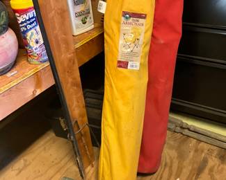 Outside storage building - 2 outdoor chairs