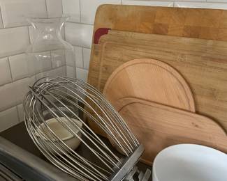 Cutting boards, mixer attachment 