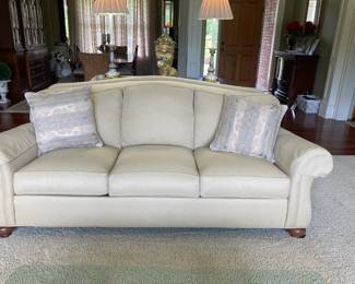 Ethan Allen sofa cream and tan