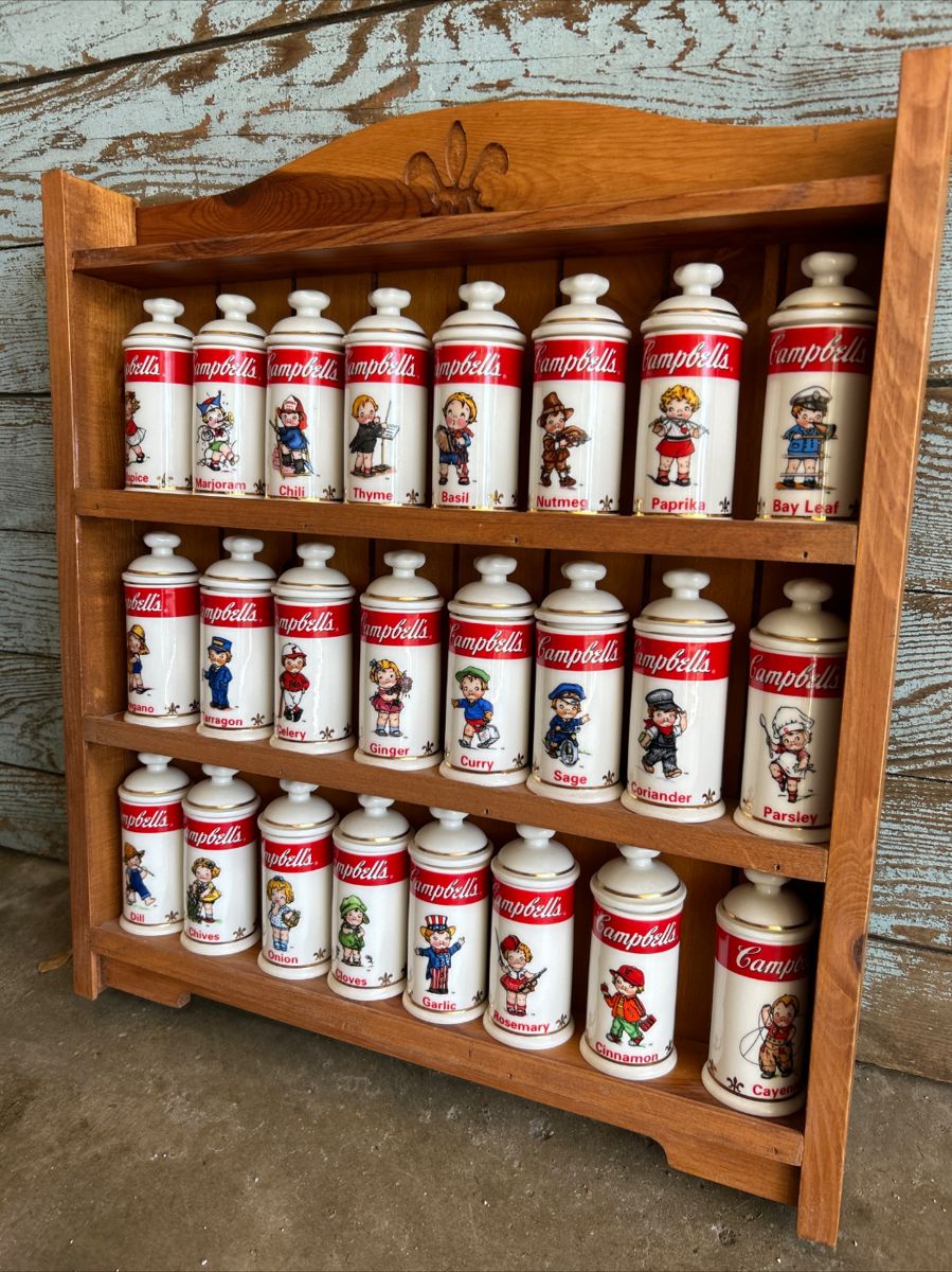 Danbury Mint Campbell Soup Spice Rack