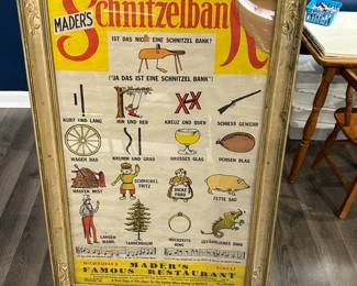 1960s Mader's in Milwaukee Schnitzelbank Poster