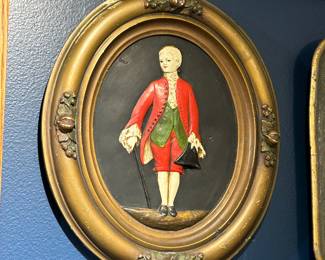 1925 Victorian Man chalkware plaque