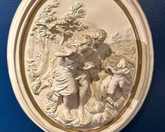 Alexander Becker Chalkware Plaque