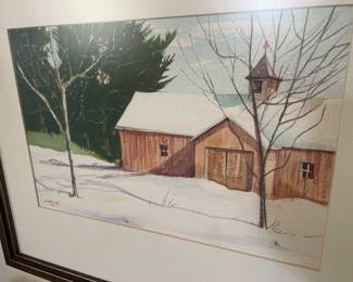 Local artist Jake Wells, original art. 