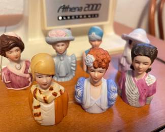 Vintage bisque busts. 