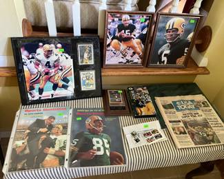 SIGNED BART STARR BRETT FAVRE HERB ADERLY PAUL HORNUNG