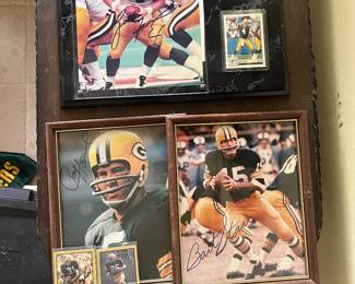All signed!! Bart Starr, Brett Favre, Paul Hornung, Jim Taylor