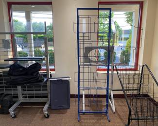 metal display racks
