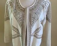 2pc Lot Of Chicos Embellished Jackets C35