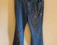 Vintage AZI Hand Beaded Jean C73