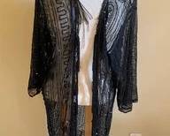 Vintage Beaded Long Jacket Duster C71