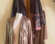Three Piece Lot Of Faux Leather Jackets, C22
